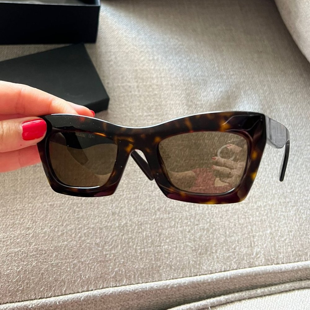 Celine Cat Eye Dark Tortoise Sunglasses